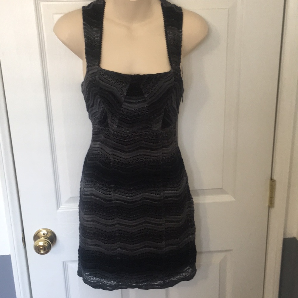 Free people dress. Gray&black. Perfect condition 2